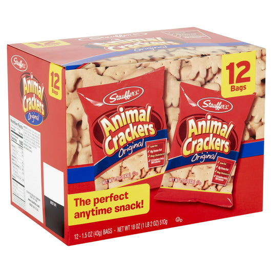 Stauffer 12ct/1.5oz Animal Cracker Caddy