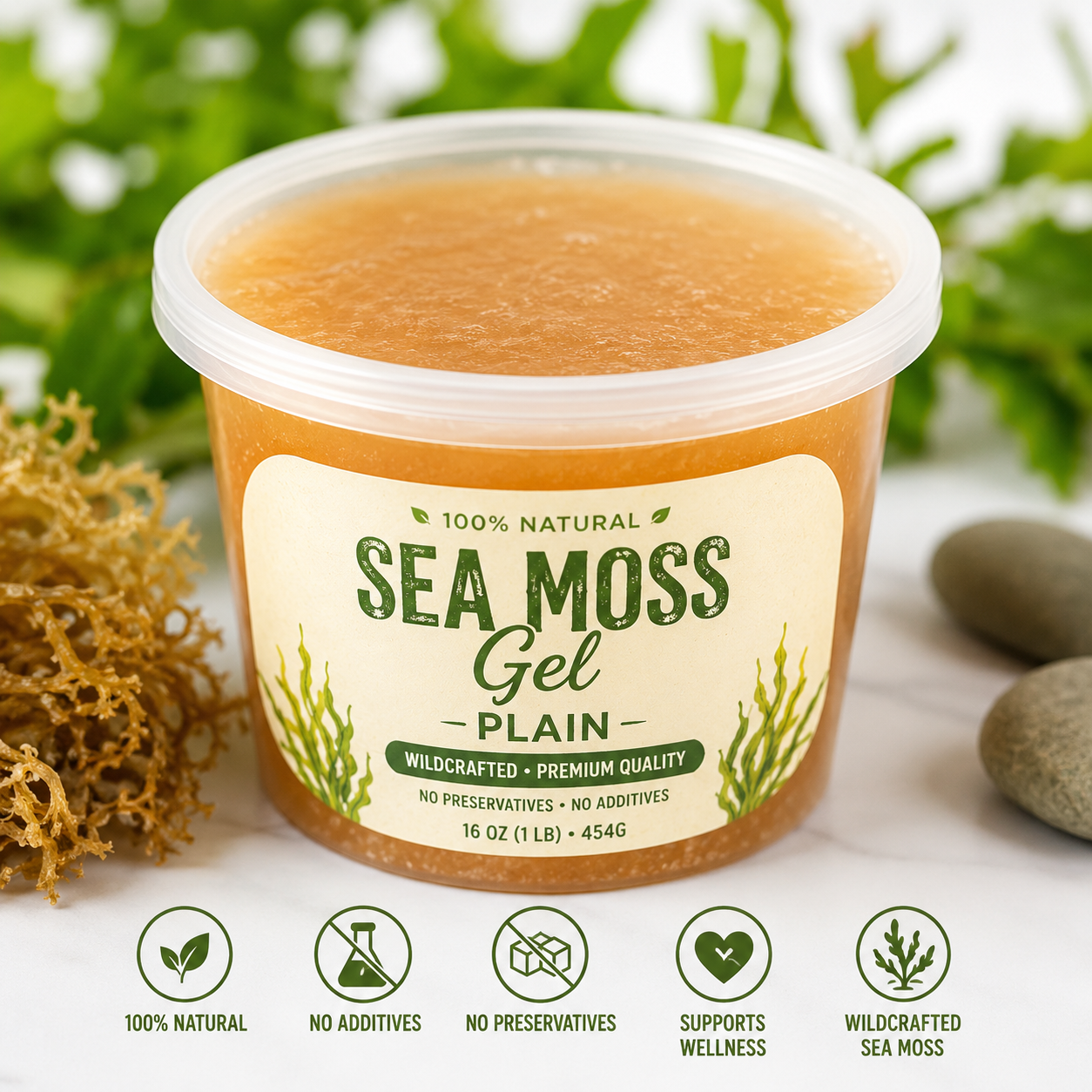 Unflavored Seamoss Gel - 16oz