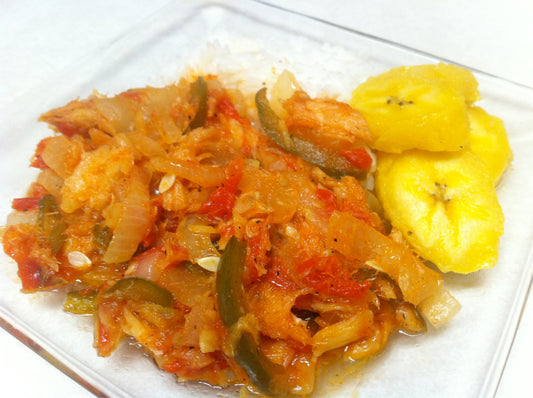 Stewed Salt Fish with Veggies Meal