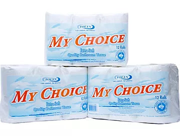 My Choice 12 Rolls Toilet Tissue