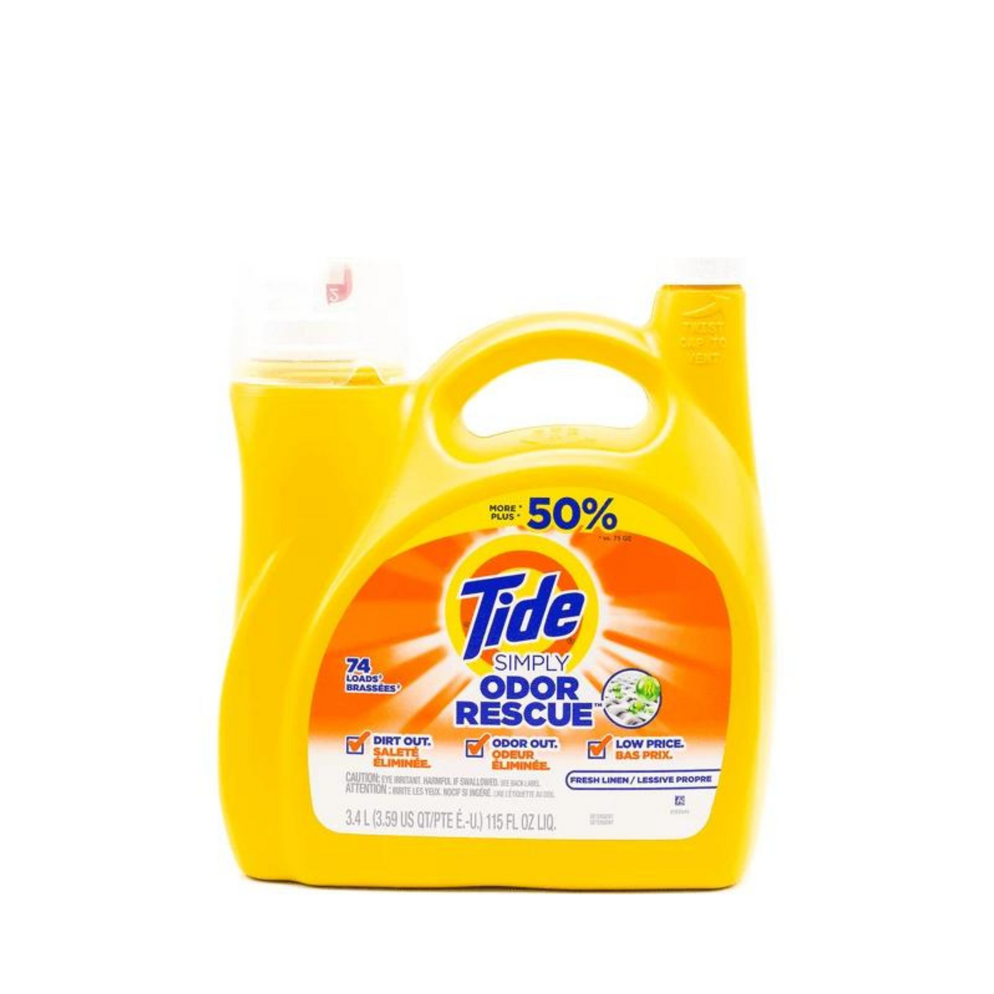 Tide Simply Odor Rescue Liquid Detergent 115oz